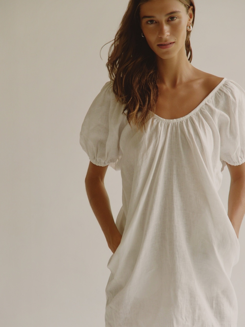 Gillia Linen Zara Mini Dress